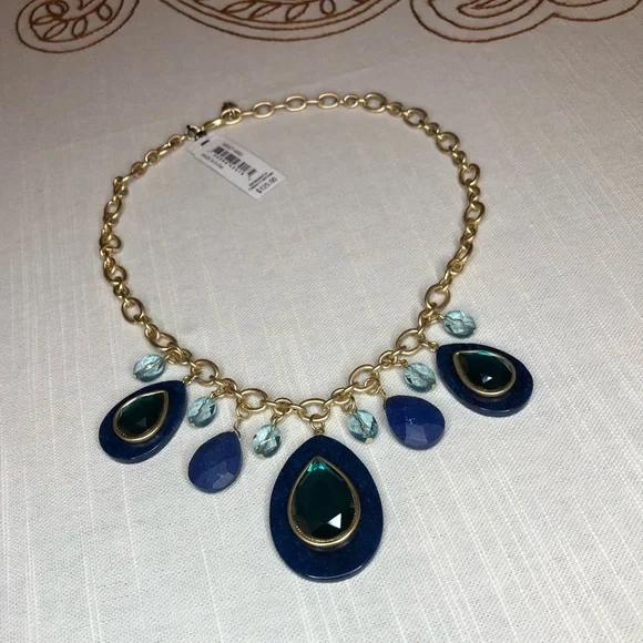 Carolee Semi-Precious Accents Blue Necklace - Picture 3 of 16